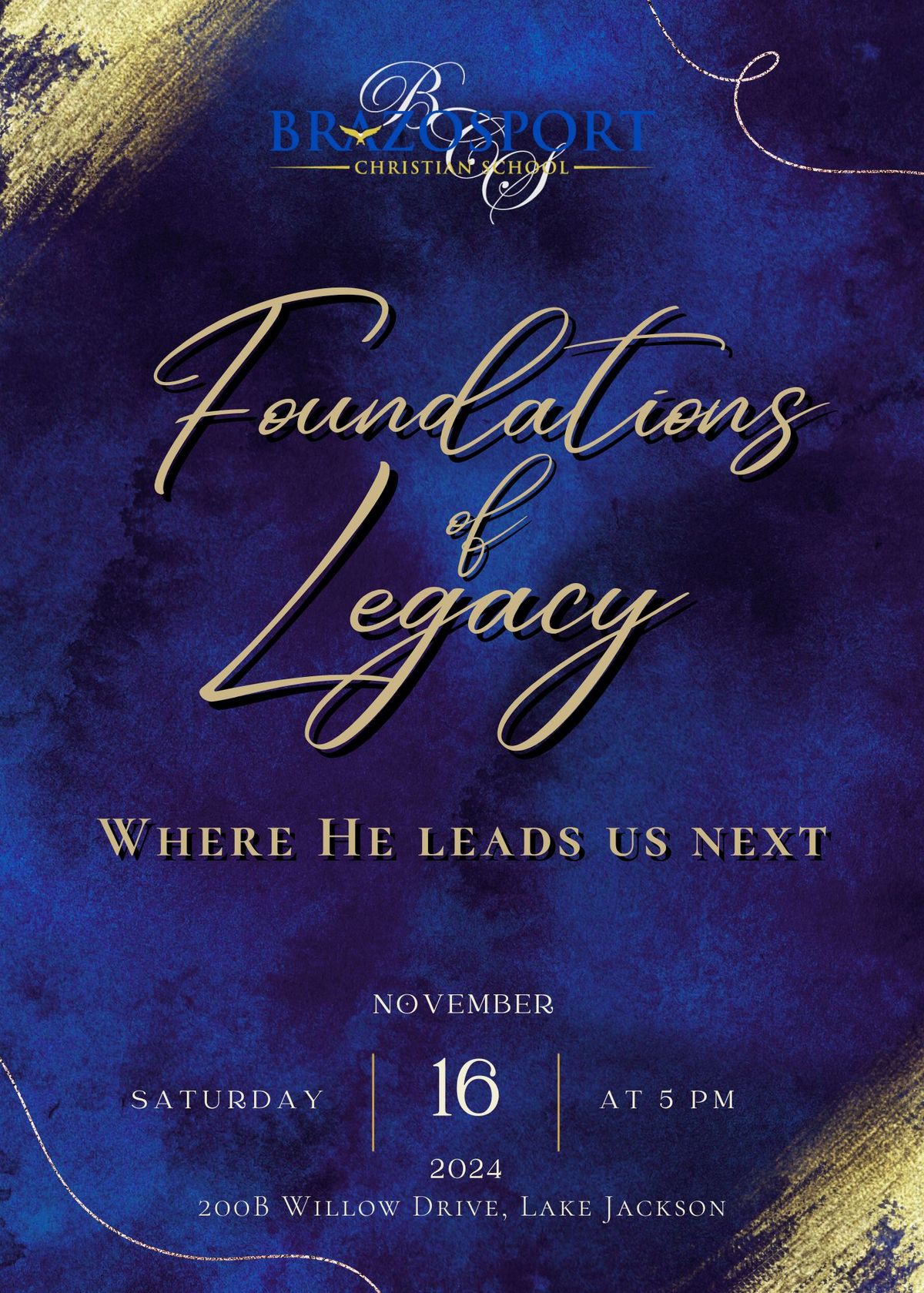 Brazosport Christian School's Foundation of Legacy Gala