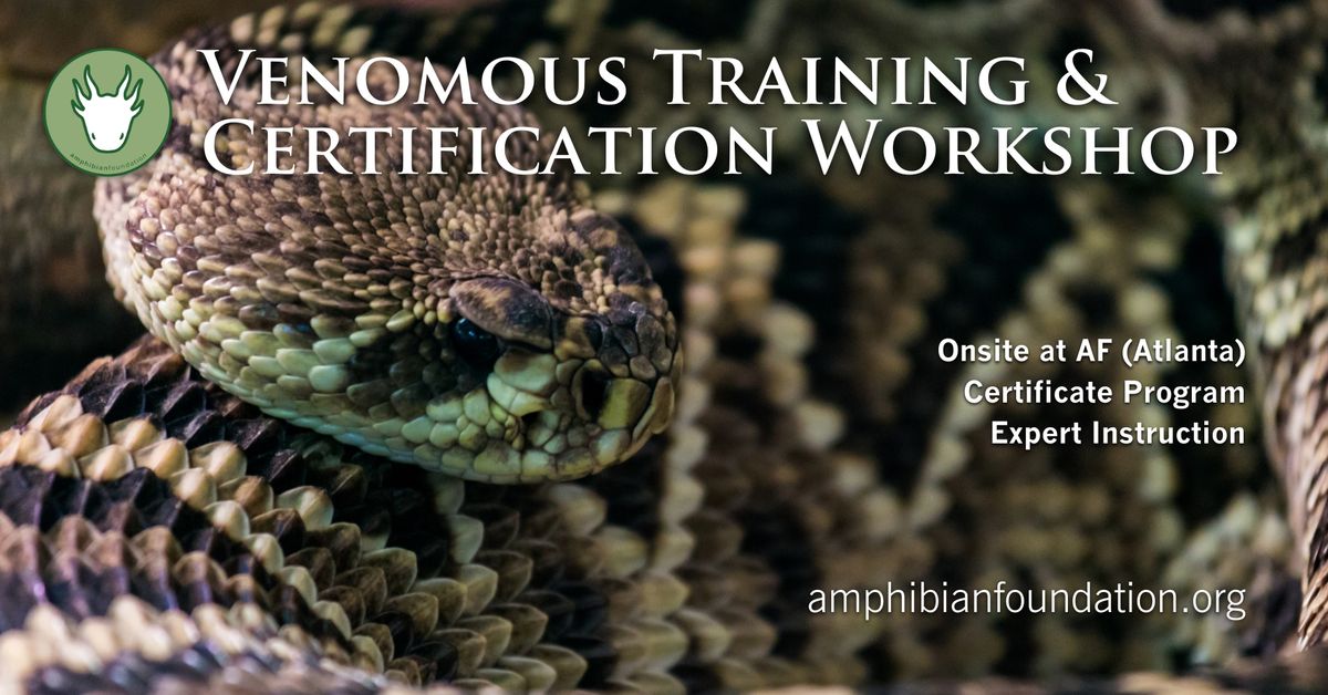 Venomous Training & Certification Workshop 