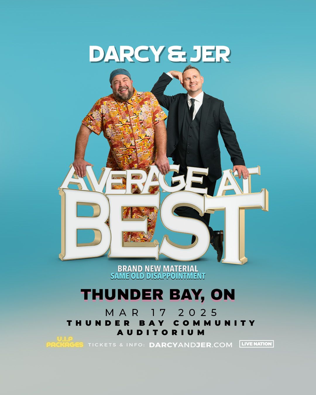 Darcy and Jer at Community Auditorium Thunder Bay