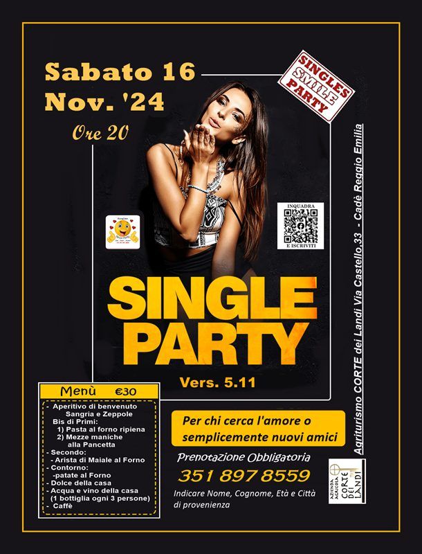 SINGLE PARTY - Reggio Emilia