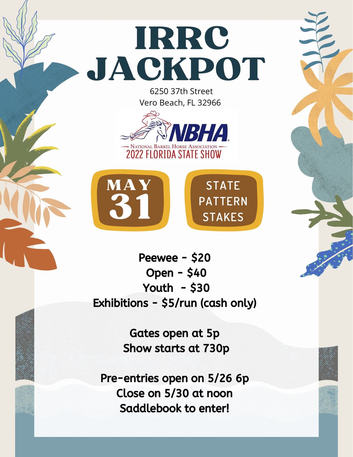 State Staked $250 Added Jackpot 