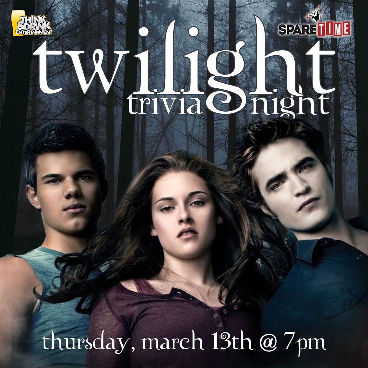 Twilight Trivia (All Movies) @ Spare Time (Cedar Rapids, IA) \/ Thursday, March 13th @ 7pm