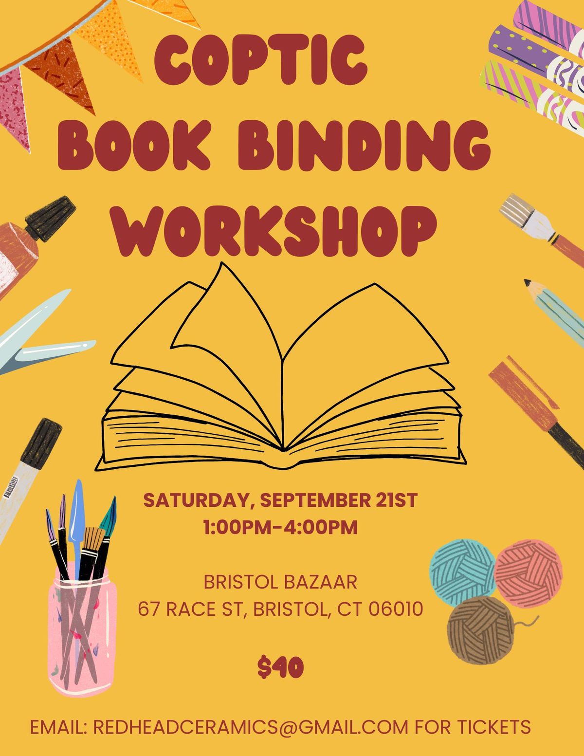 Coptic Book Binding Workshop