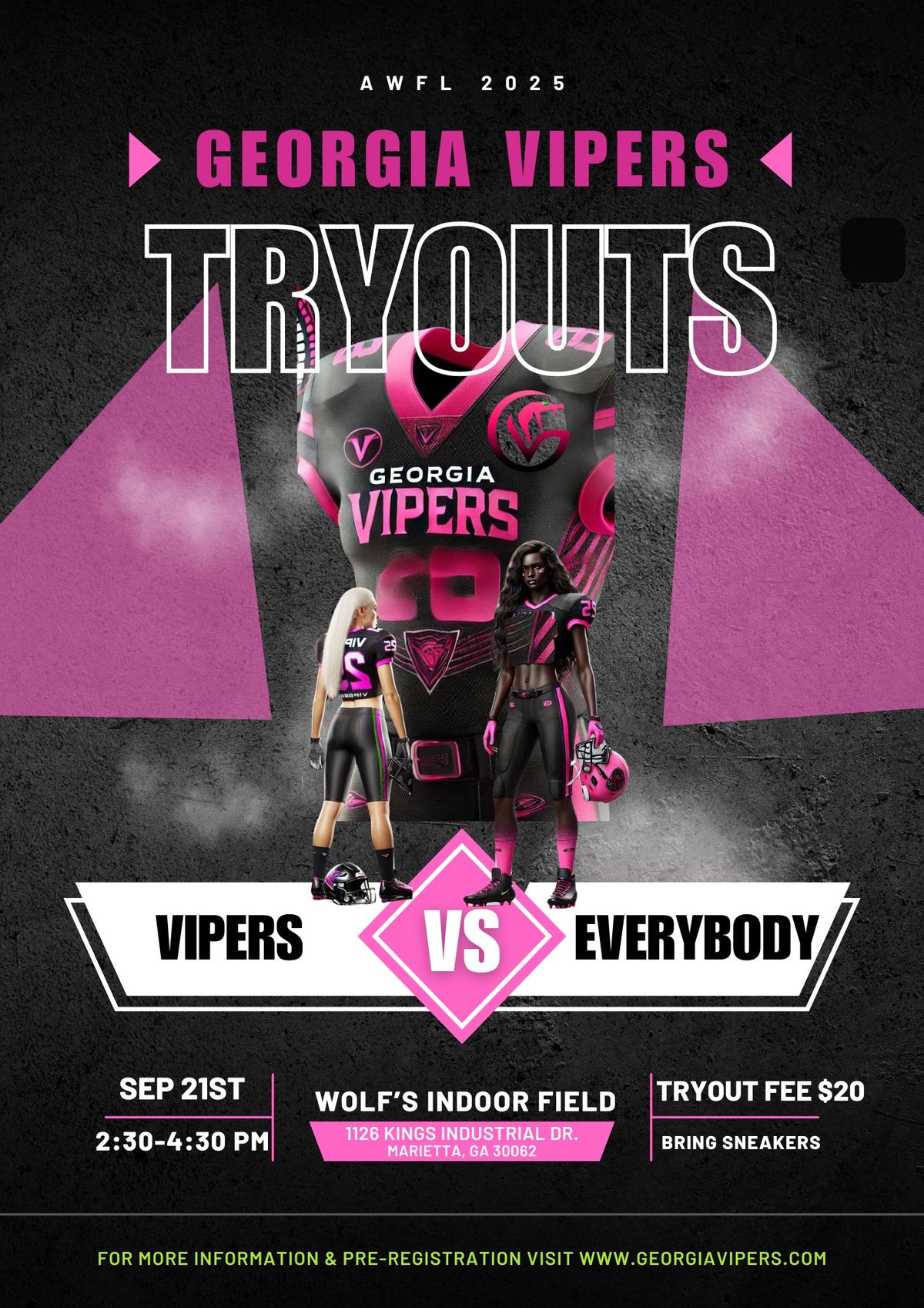 Georgia Vipers Tryouts