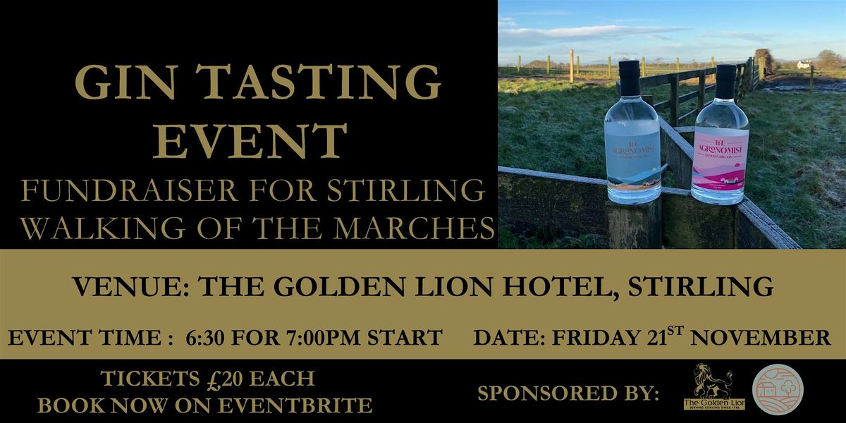 Gin Tasting Event - Fundraiser for Stirling Walking of the Marches