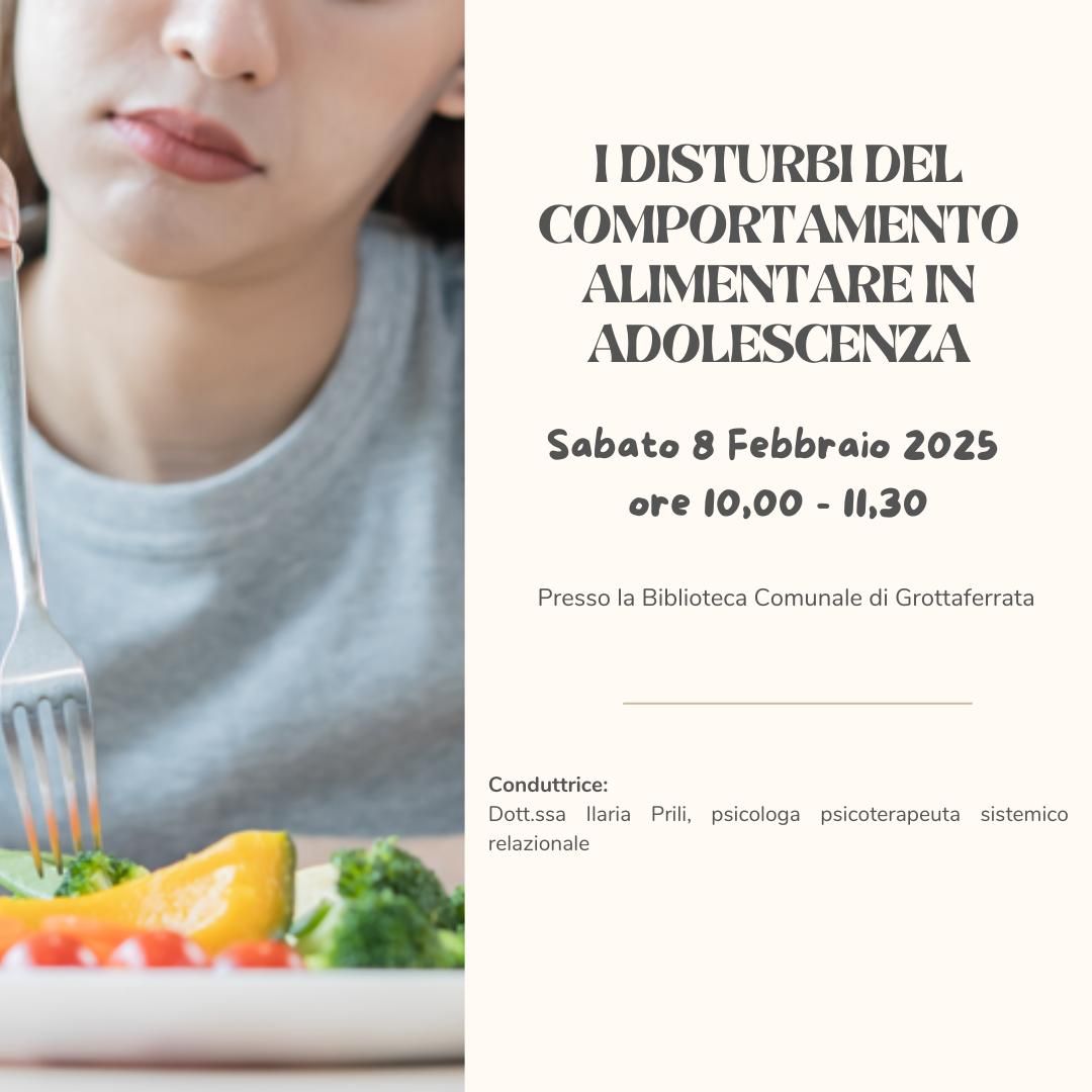 I disturbi del comportamento alimentare in adolescenza