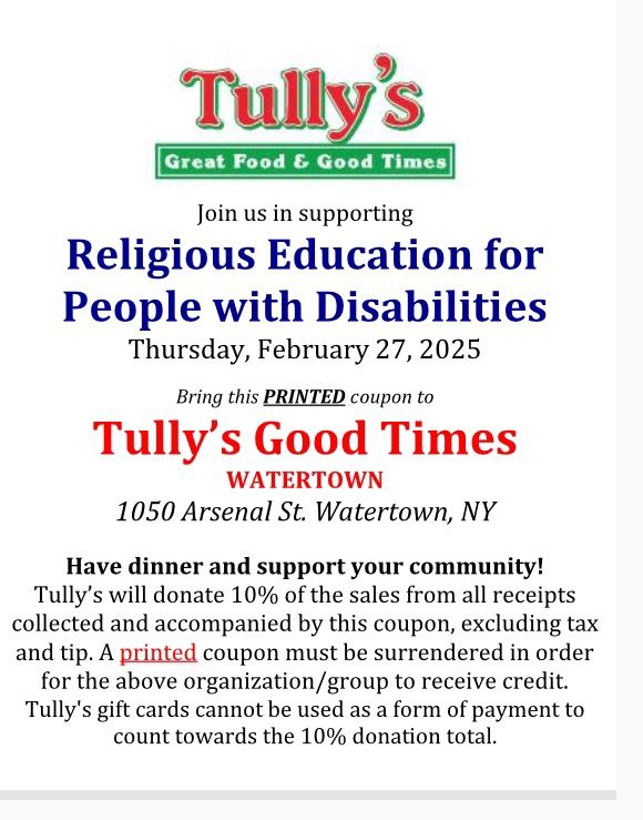 Tully's Fundraiser 