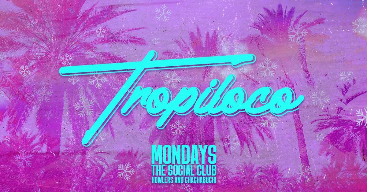 \ud83e\udea9\ud83c\udf34 TROPILOCO MONDAYS \ud83c\udf34\ud83e\udea9  13th JANUARY @ THE SOCIAL CLUB