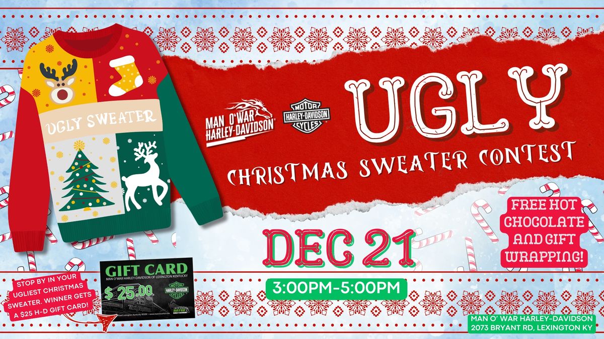 Ugly Christmas Sweater Contest (+$25 Giveaway & FREE Gift Wrapping)