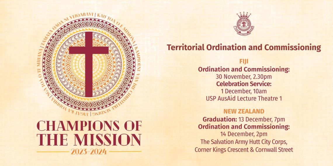 Territorial Ordination & Commissioning - New Zealand