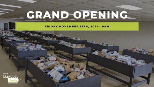 Iowa Liquidation Deals BIN Store GRAND OPENING!
