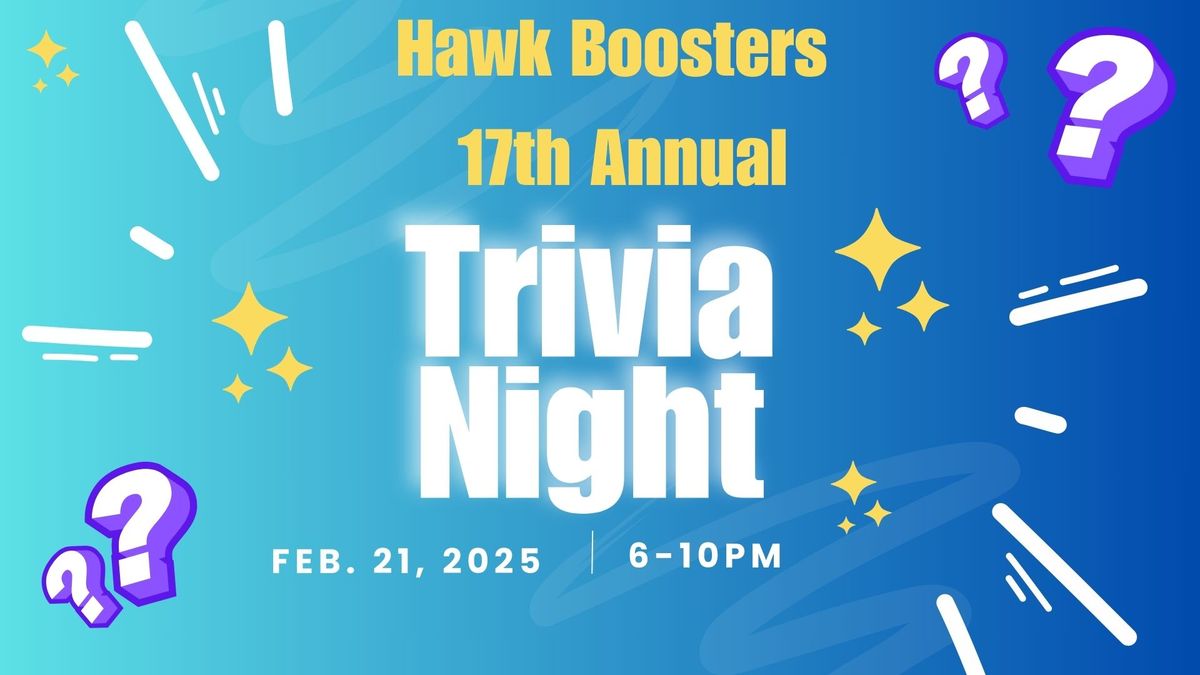 17th Annual Hawk Boosters Trivia Night