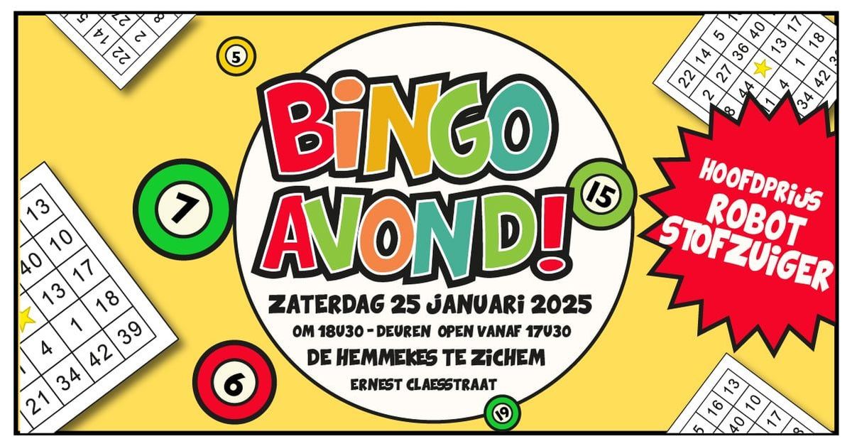 Bingo Ouderraad De Vlindertuin Averbode