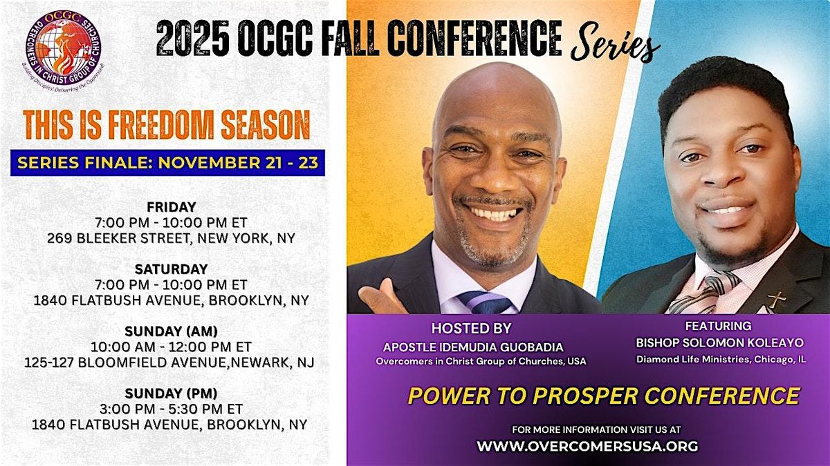 OCGC Fall Conference Series: Freedom Season