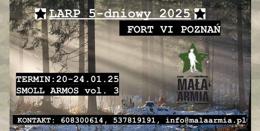 ZIMOWY 5-dniowy LARP ASG pt. SMOLL ARMOS vol. 3 