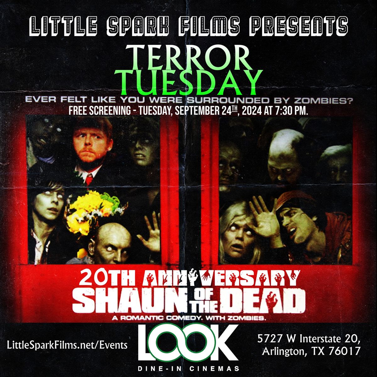 Terror Tues. 9.24- Shaun of the Dead 20th Anniversary