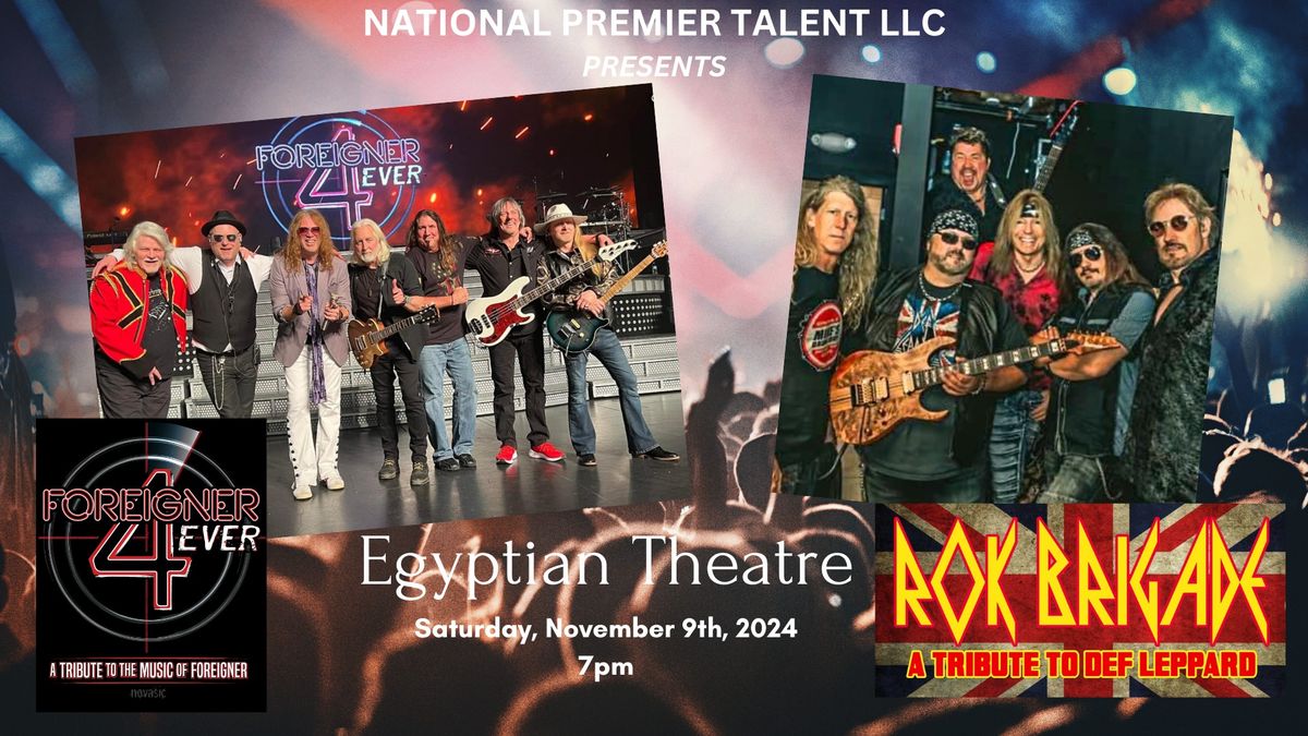 Foreigner & Def Leppard Tribute Acts - Egyptian Theatre \/ 11.9.2024