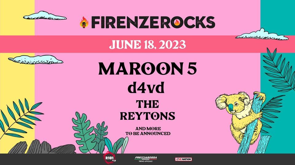 Bus per Maroon 5 at Firenze Rocks (Visarno Arena)