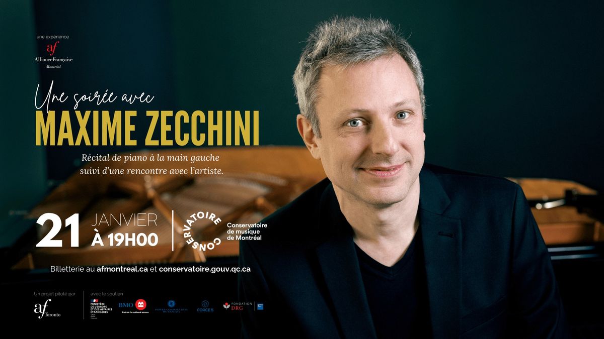 Une soir\u00e9e avec Maxime Zecchini, r\u00e9cital de piano \u00e0 la main gauche