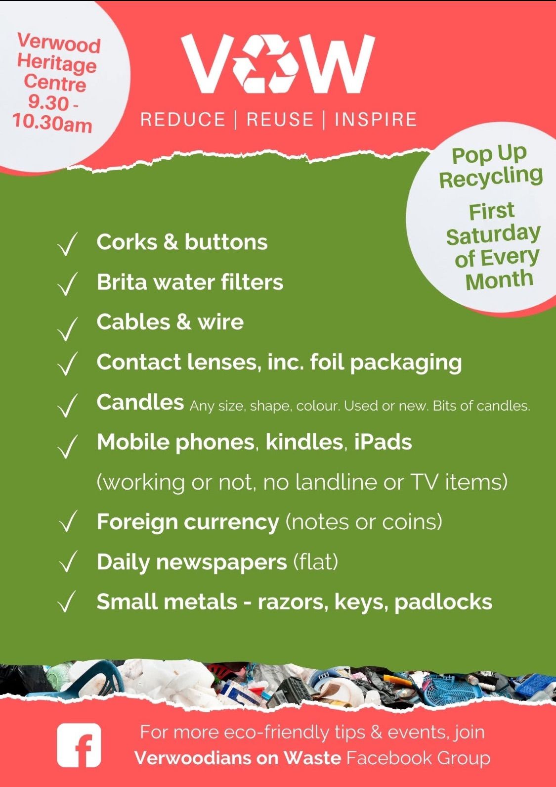 March recycling pop-up