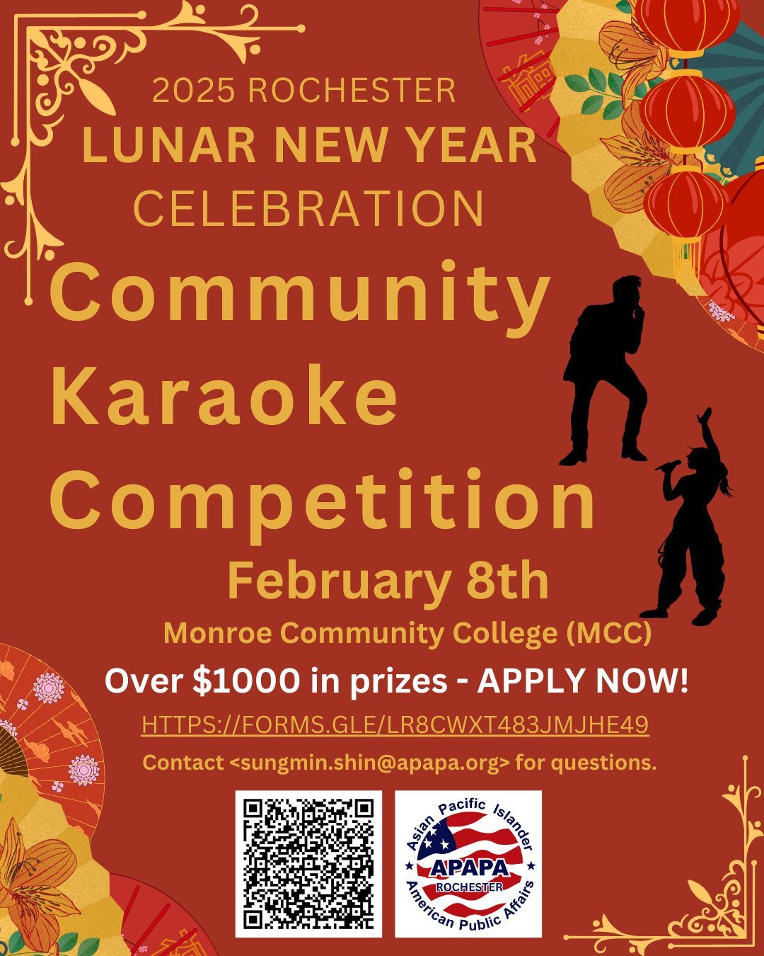 2025 Rochester Lunar New Year Celebration Community Karaoke Competition