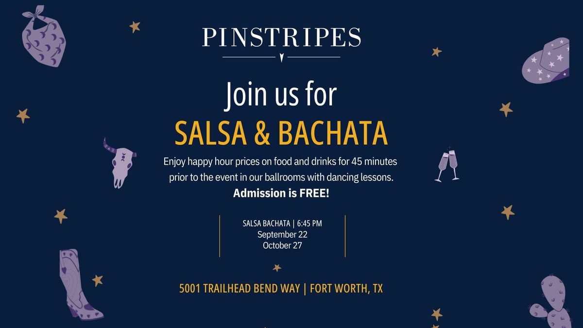 Free Salsa & Bachata Dance Class with DanceMakers at Pinstripes Fort Worth