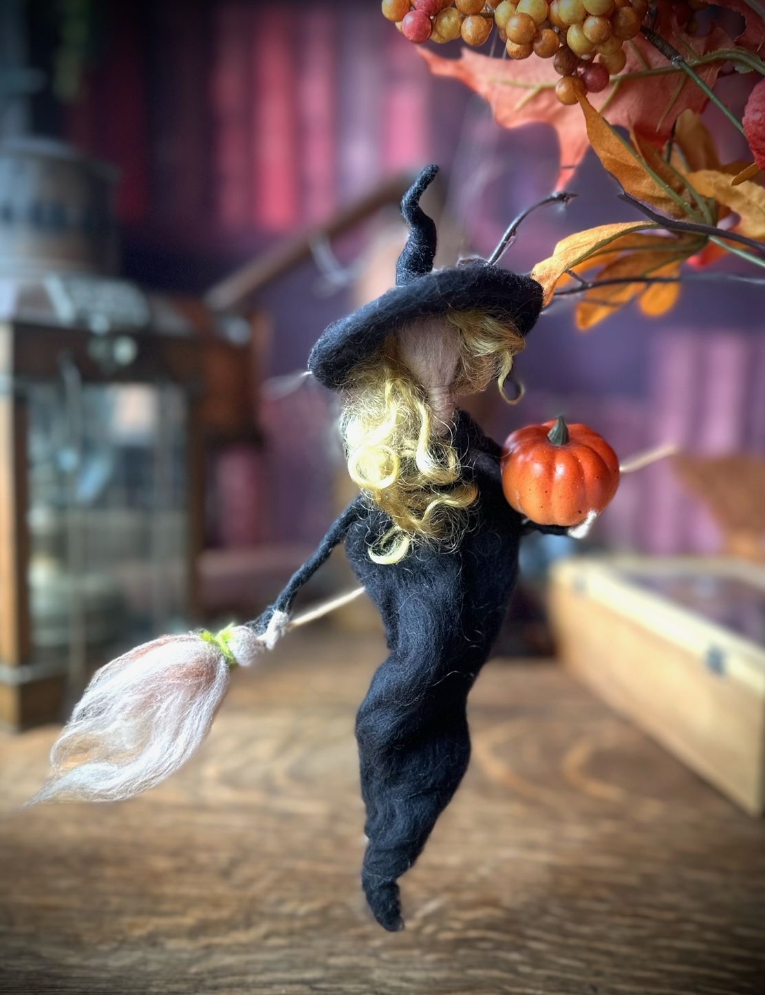 Wooly Witch: Needle felt your own witch ornament!