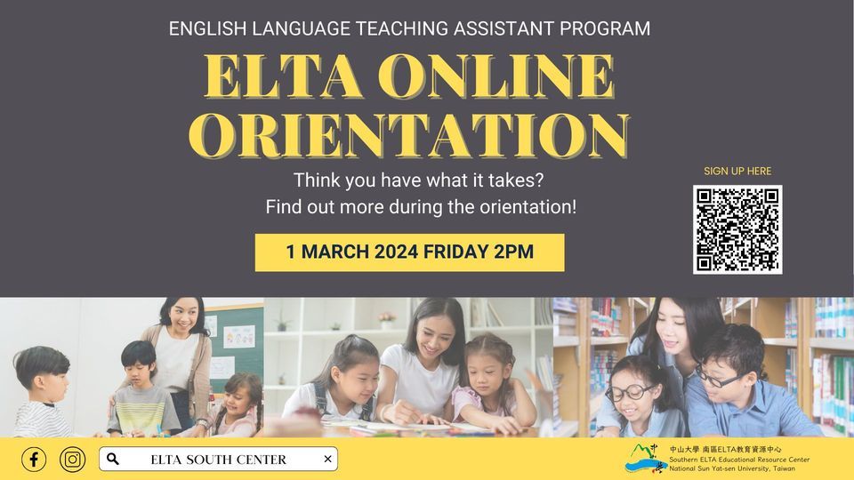 English Language Teaching Assistant (ELTA) Online Recruitment Orientation