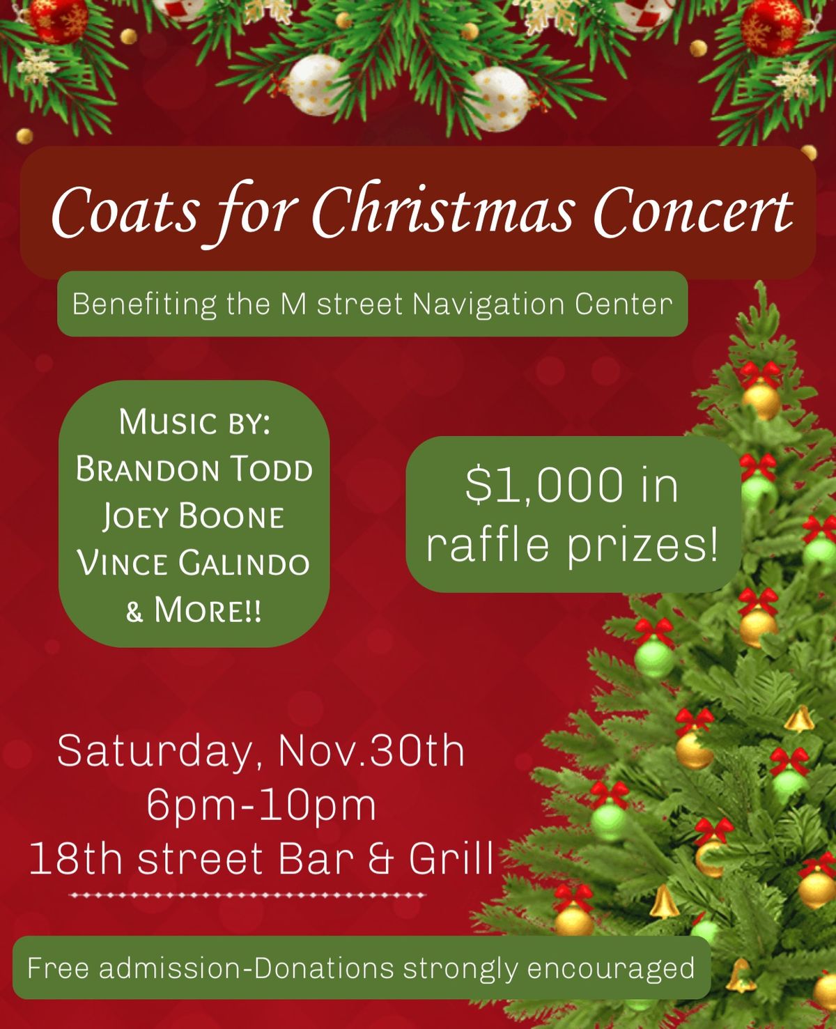 Coats for Christmas Concert