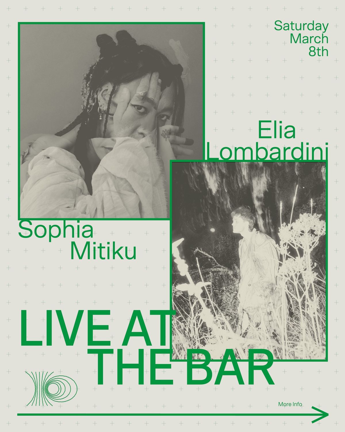 LIVE AT THE BAR \u2014 Sophia Mitiku, Elia Lombardini