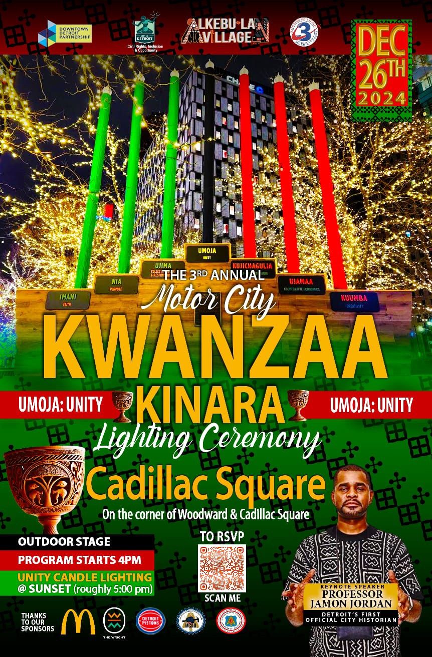 3rd Annual Motor City Kwanza Kinara Lighting Ceremony