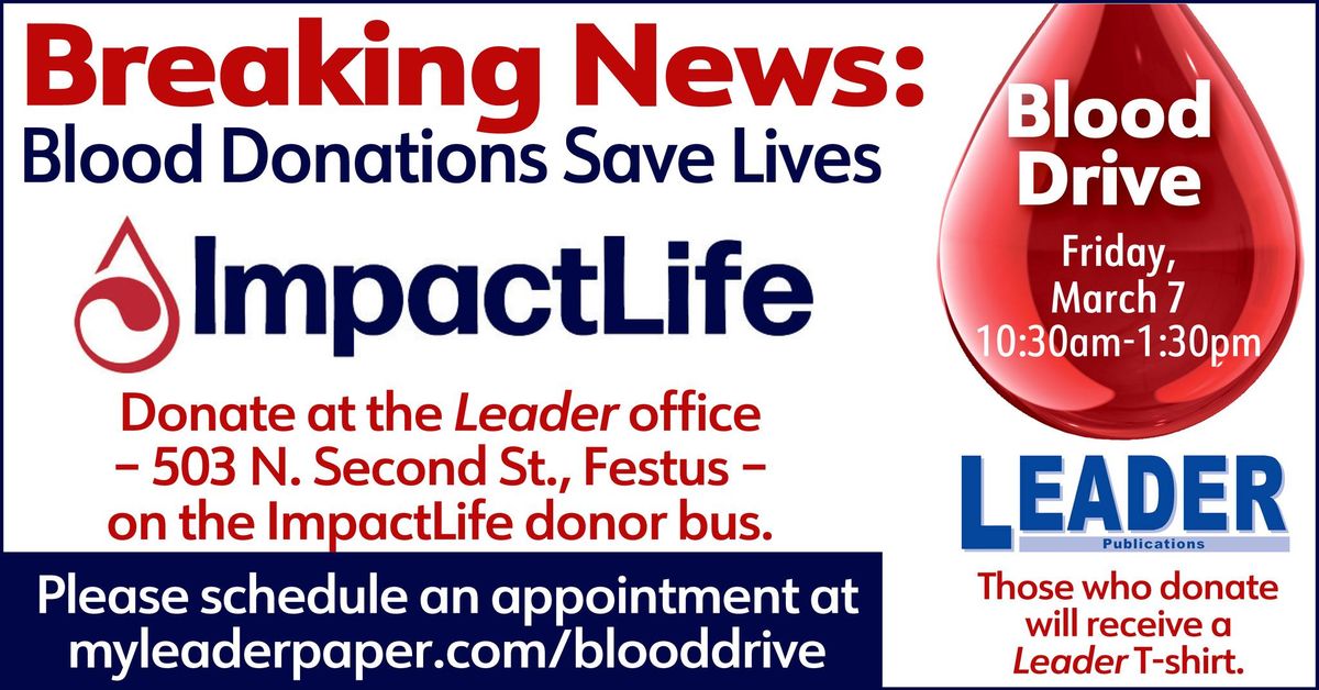 Leader Community Blood Drive 