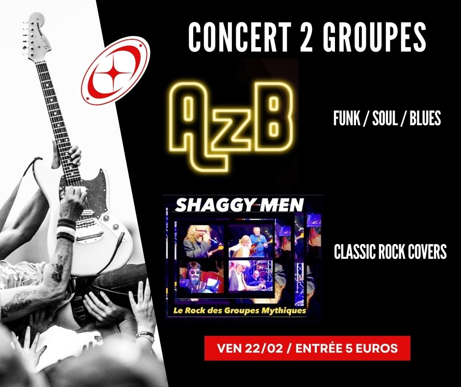 CONCERTS 2 GROUPES AVEC "AZB"+"SHAGGY MEN"