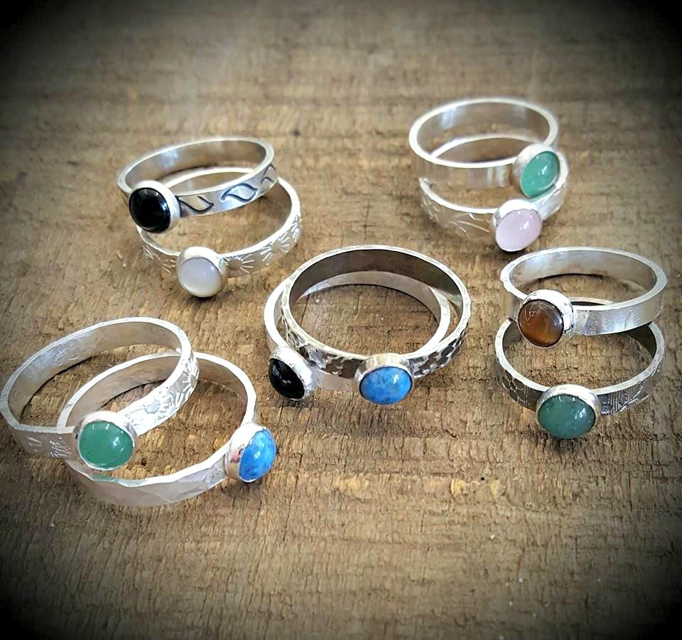 Gemstone Stack Ring Class