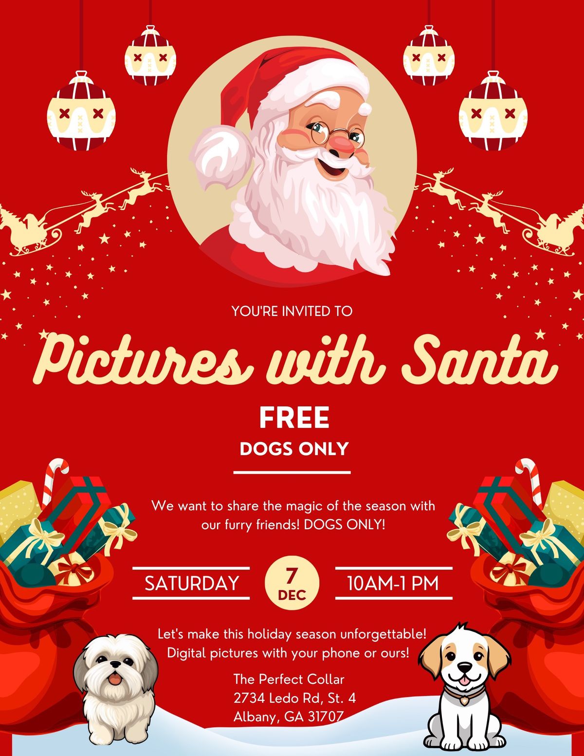 Christmas Pictures with Santa Paws! 