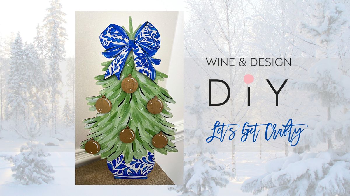 Sip + DIY | NEW! 20" Chinoiserie Christmas Tree | Registration ENDS OCTOBER 28TH