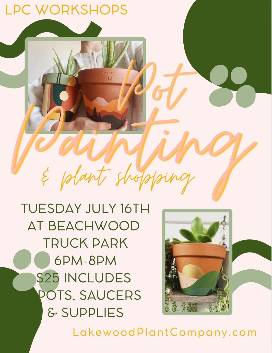 Pot Painting & Plant Shopping