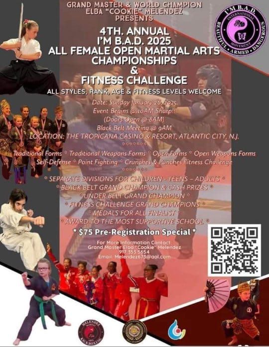 I'M B.A.D. ALL FEMALE MARTIAL ARTS CHAMPIONSHIPS\/FITNESS CHALLENGE 