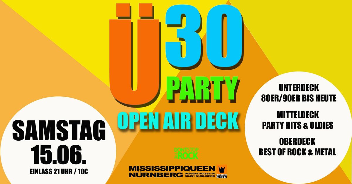 \u00dc30 Party auf 3 Decks Plus Open Air Deck 