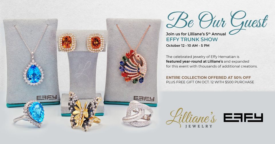 EFFY Jewelry Annual Trunk Show - Everything 50% OFF plus FREE GIFT*