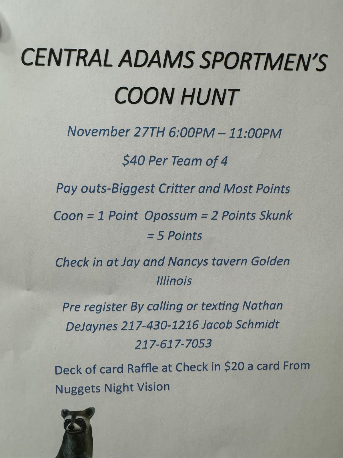 Coon hunt