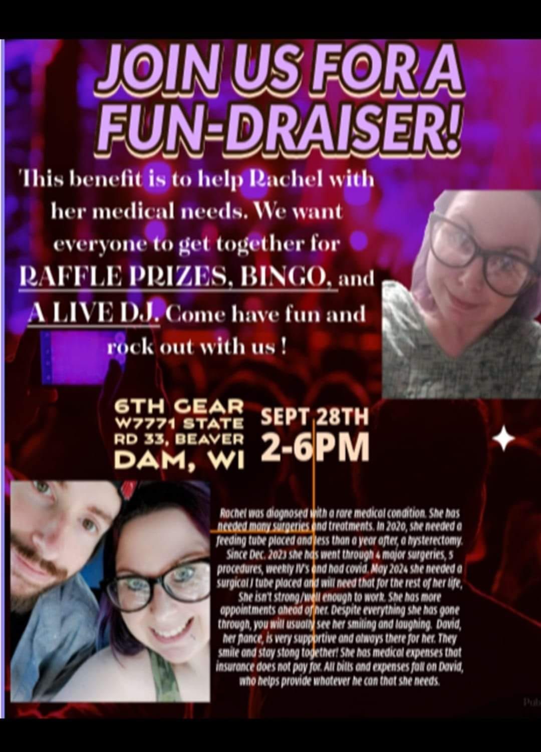 Rachel's Amazing Grace FUN-DRAISER Benefit 