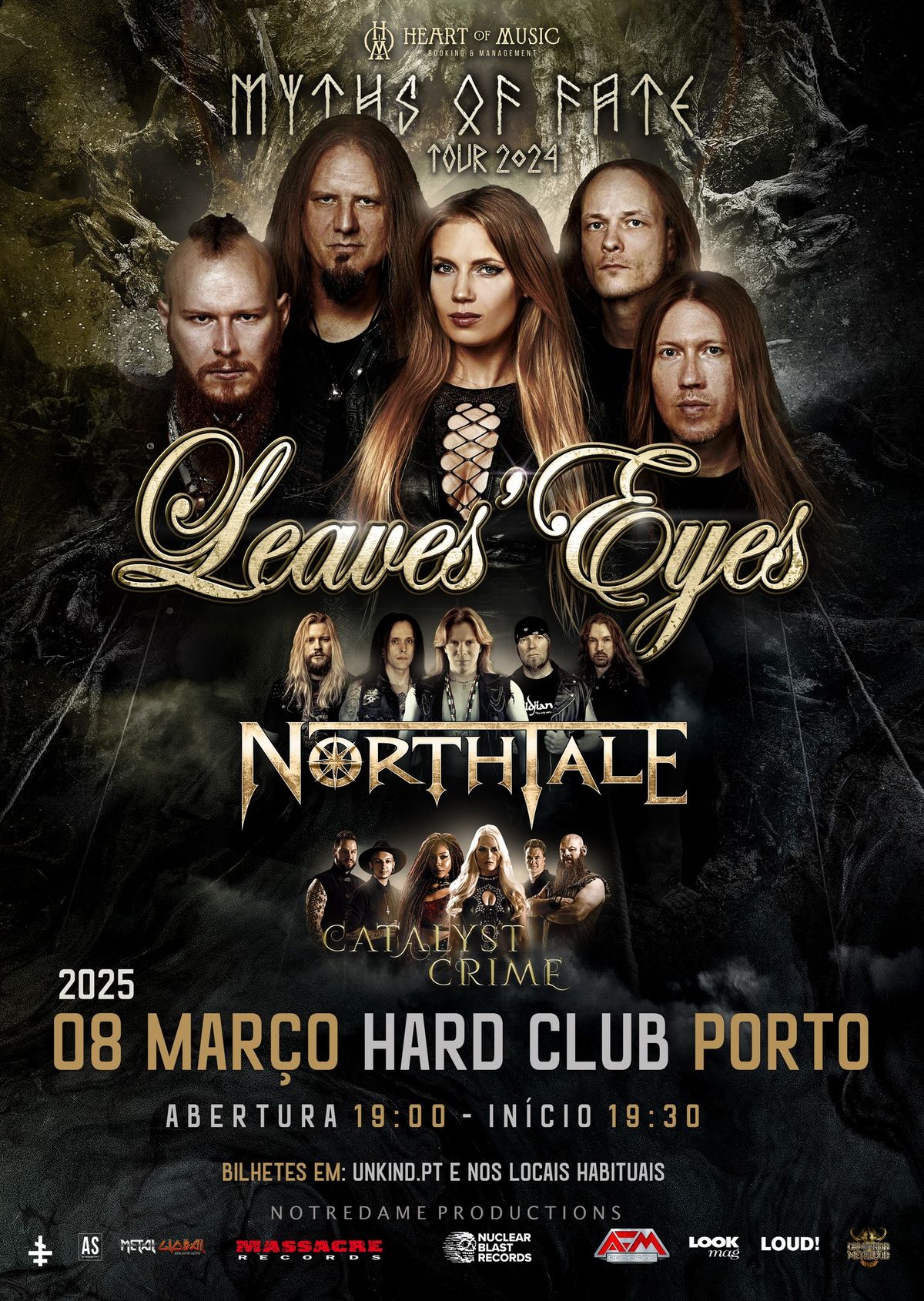 LEAVES\u00b4EYES - HARD CLUB | Porto