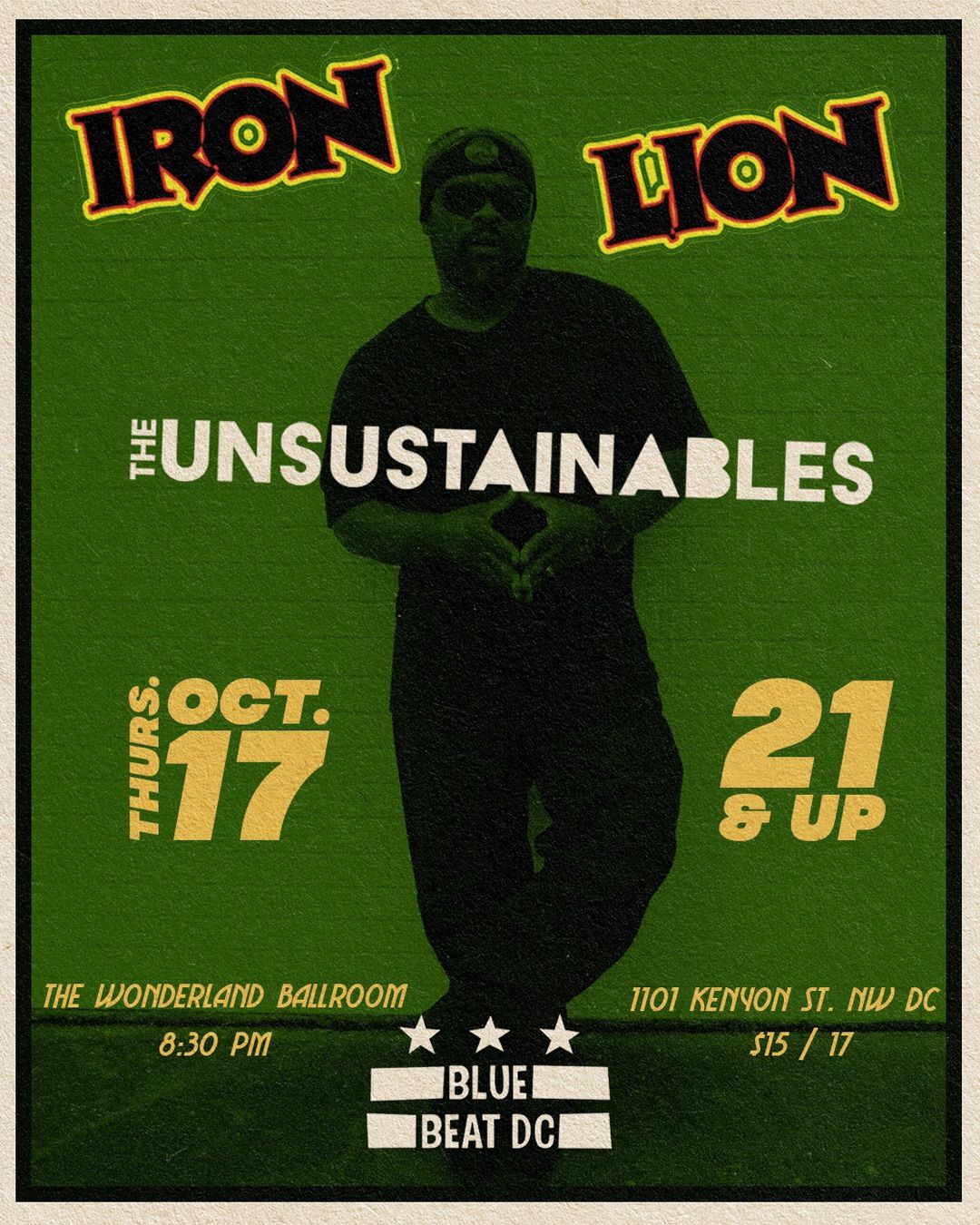 October Bluebeat: Iron Lion + The Unsustainables