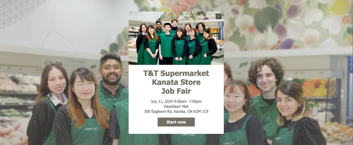 T&T Supermarket Job Fair