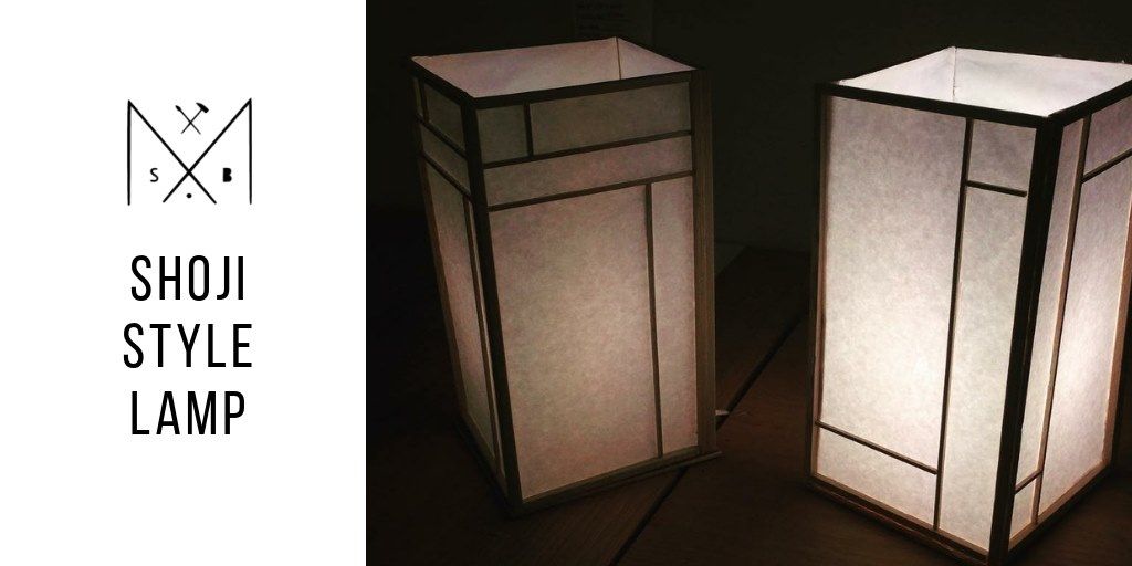 Shoji Style Paper Lamp