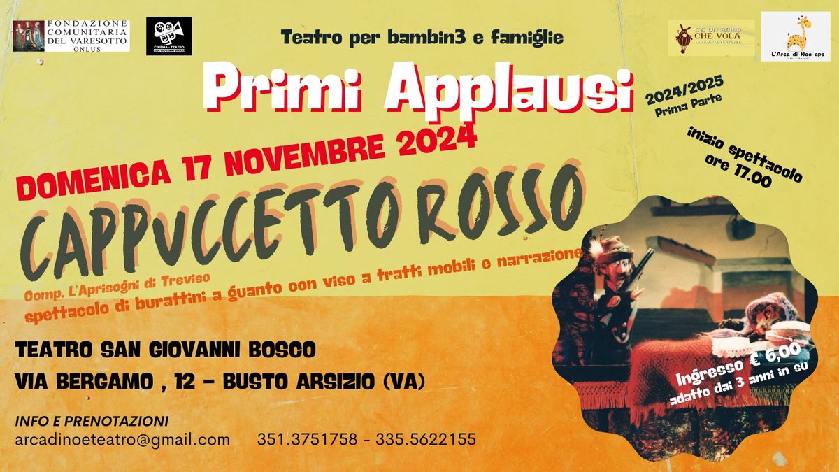 Spettacolo per bambin3 | Cappuccetto Rosso