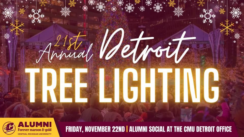 Detroit Tree Lighting CMU Alumni Social