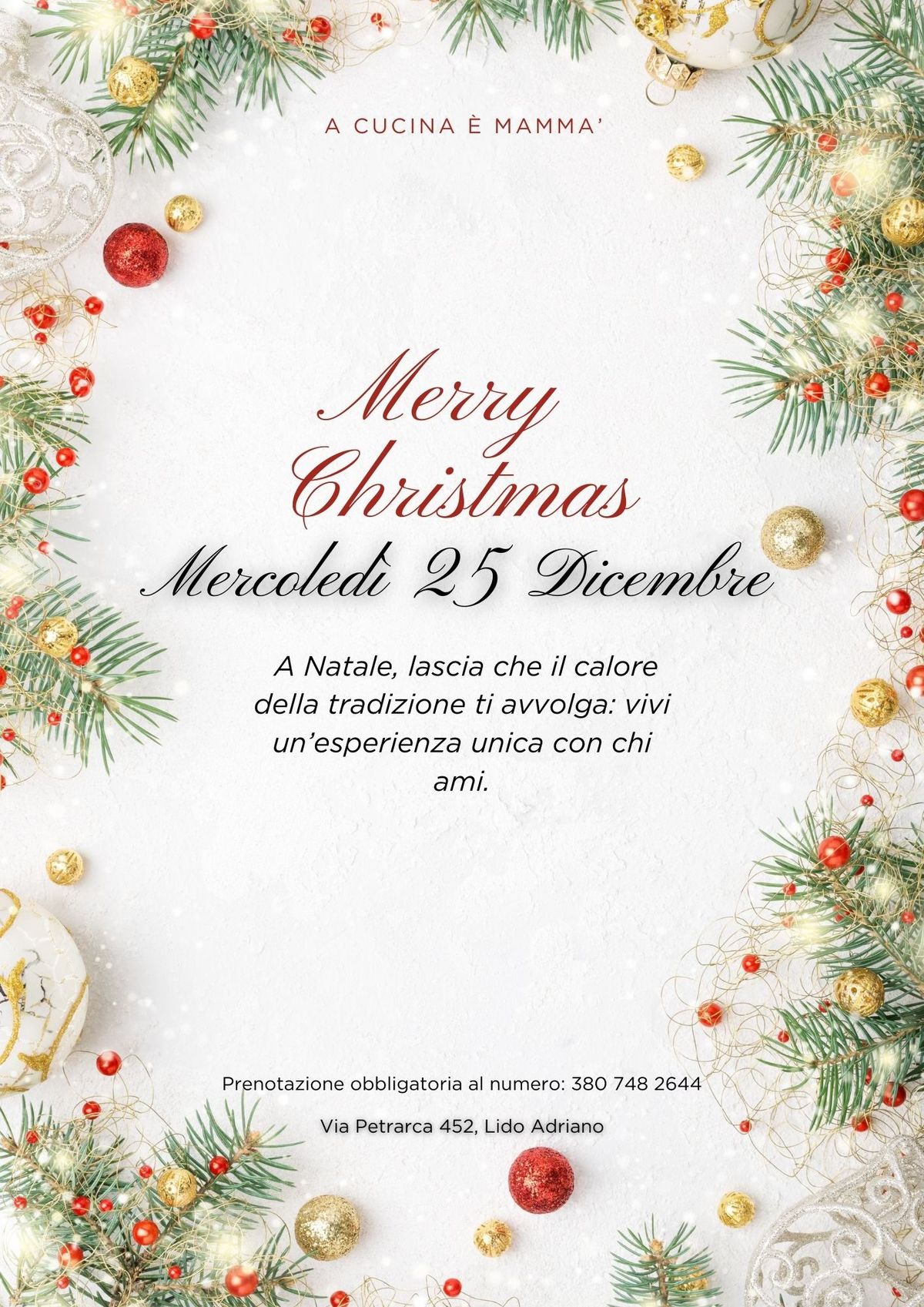 Merry  Christmas || A Cucina E' Mamm\u00e0 \ud83c\udf84