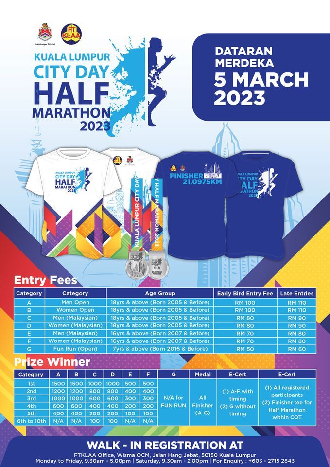 KL City Day Half Marathon 2023